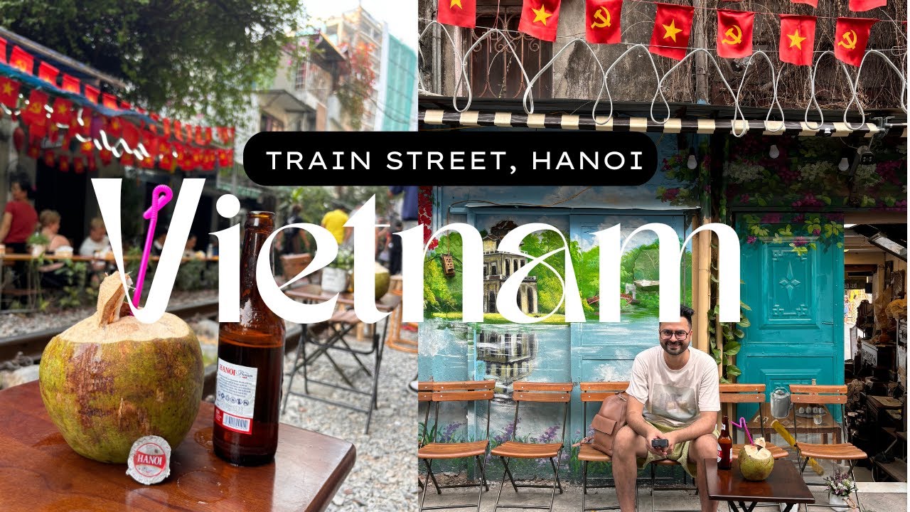 Train Street Hanoi Experience | Terrifyingly Close Train Ride | 4K Video