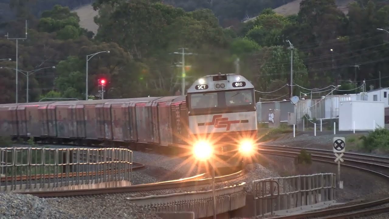 Freight Trains at Kilmore East - Well. Mostly Passenger Trains
