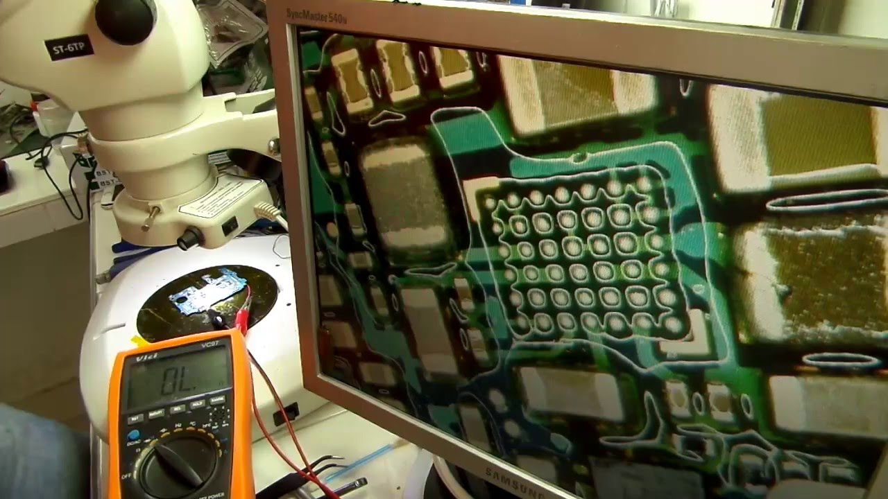 técnica o truco para buscar un componente en corto entre 60 o mas en una board de celular o tablet