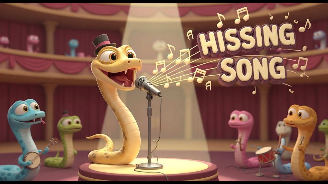 Sammay Snake’s Hissing Song | Fun Animal Sound Rhyme for Kids | Nursery Rhymes & Songs for Children
