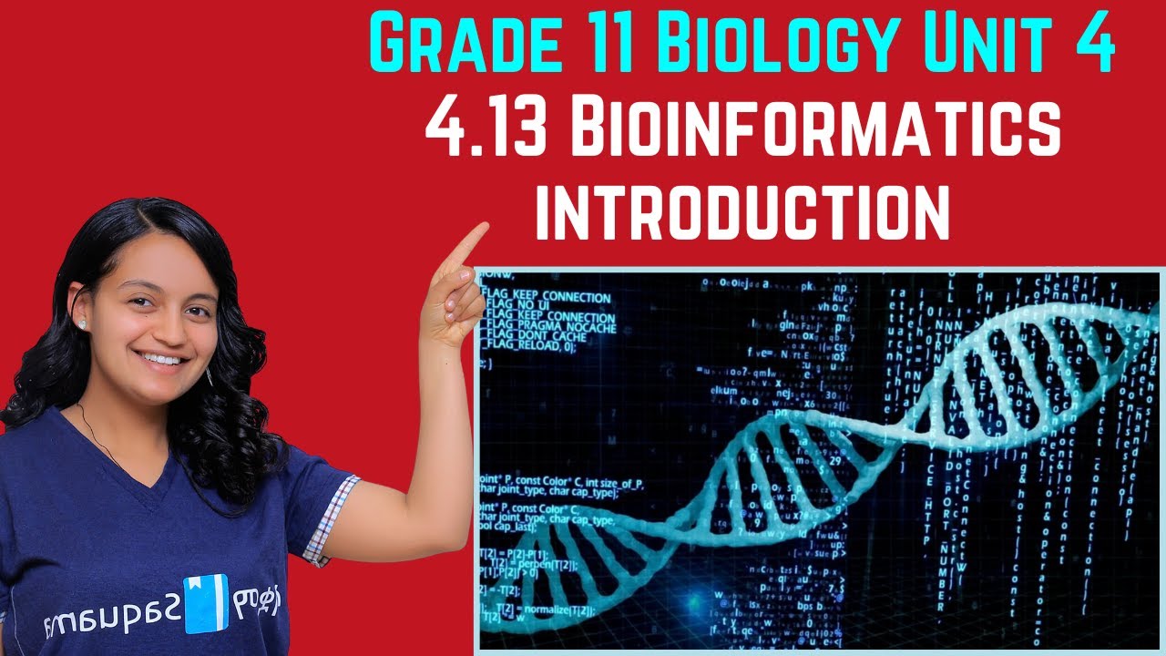 Grade 11 Biology Unit 4: 4.13 Bioinformatics introduction | Saquama
