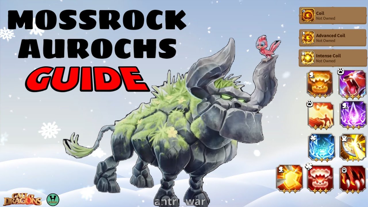call of dragons - MOSSROCK AUROCHS GUIDE | best builds for PVP rally Garrison