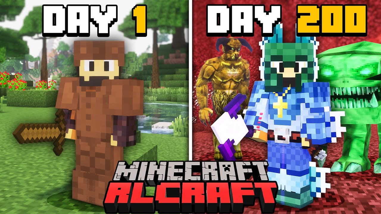 I Spent 200 Days in RLCraft Minecraft