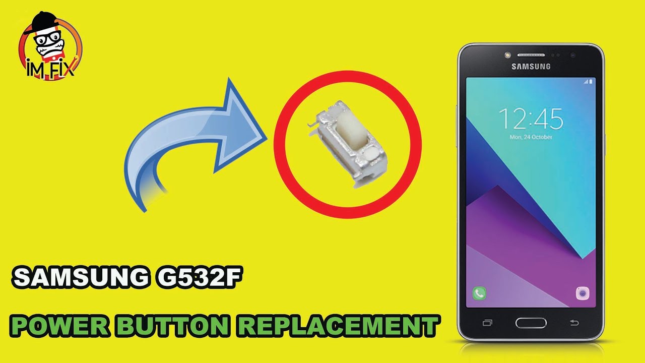 Samsung g532F (ядро J2) Замена выключателя питания.Кнопка питания Замена