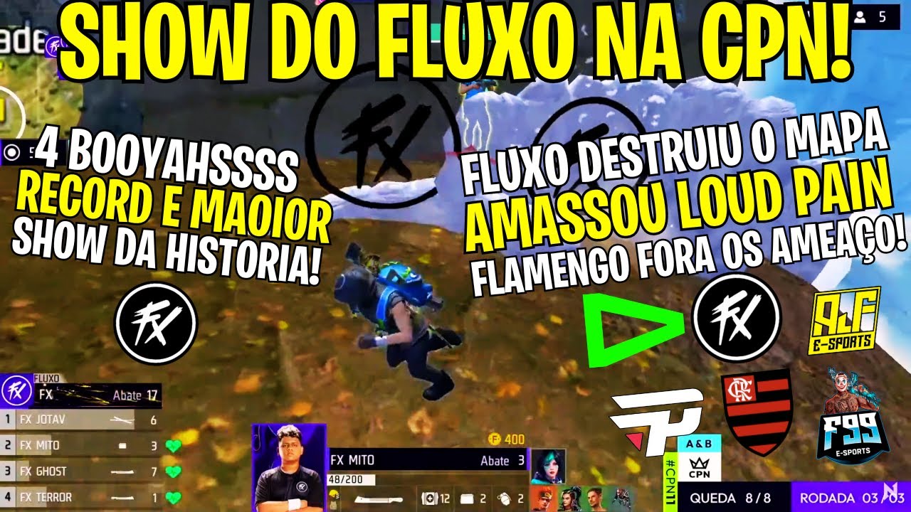 MEU DEUSSS! EPICOOO! FLUXO DEU O MAIOR SHOW DA HISTORIA DA CPN COM 4 BOOYAHS, FORA O SHOW! SURREAL!