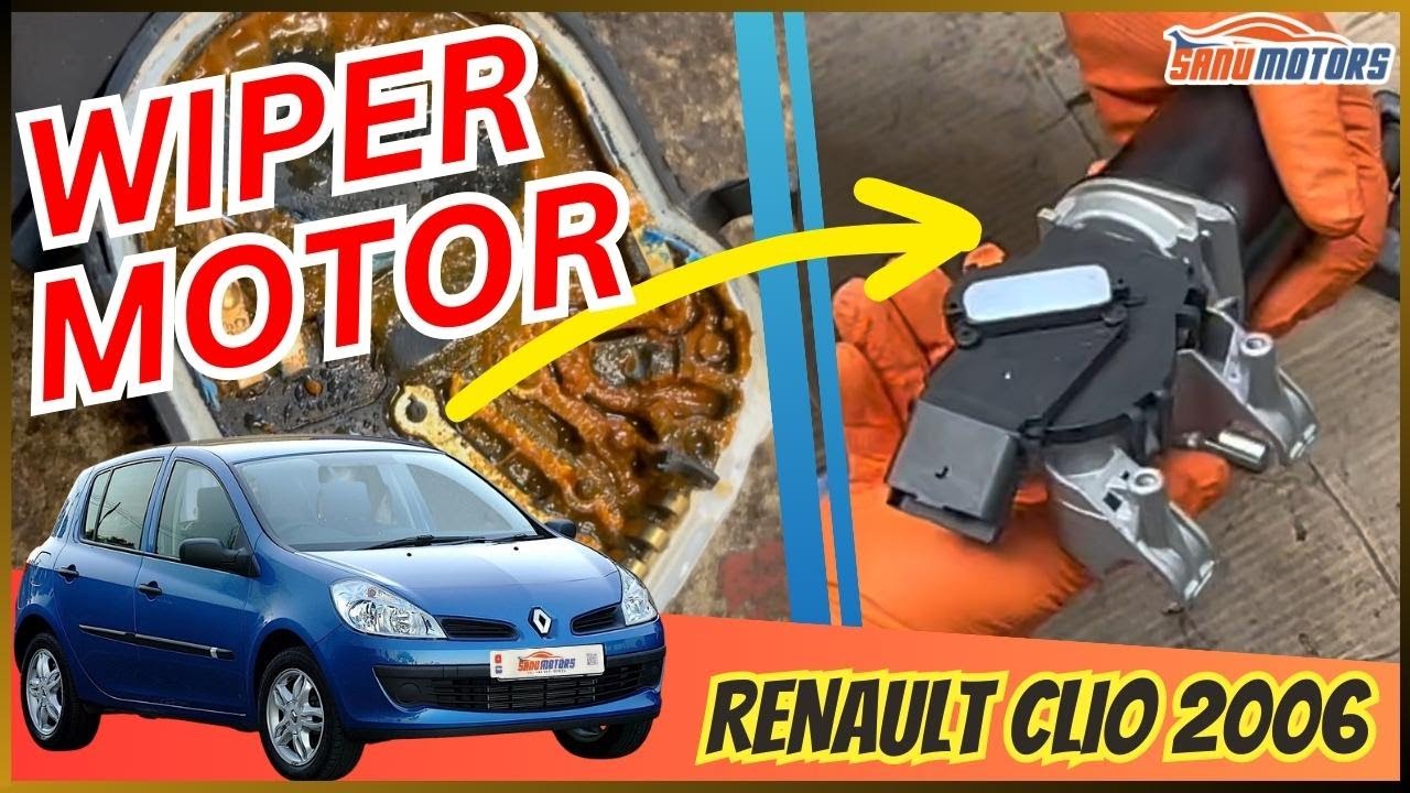RENAULT CLIO Не работает стеклоочиститель | Пошаговое руководство по диагностике и замене электро...