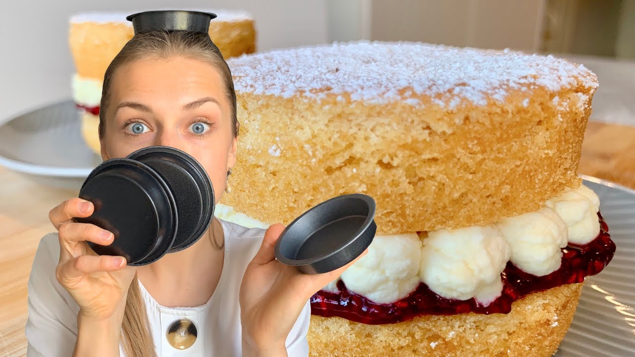 Mini Victoria Sponge Cakes | First Bakes | A Beginner Baker's Journey