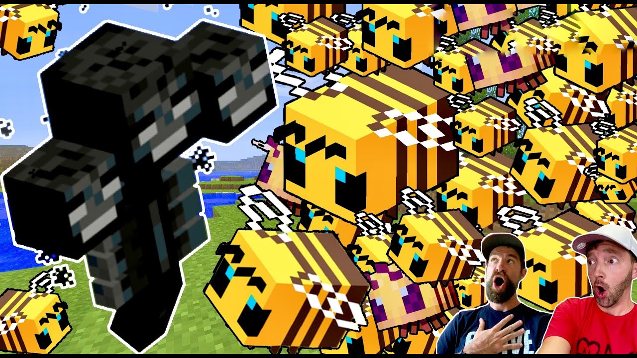 1,000 BEES Vs THE WITHER / Moron-Craft