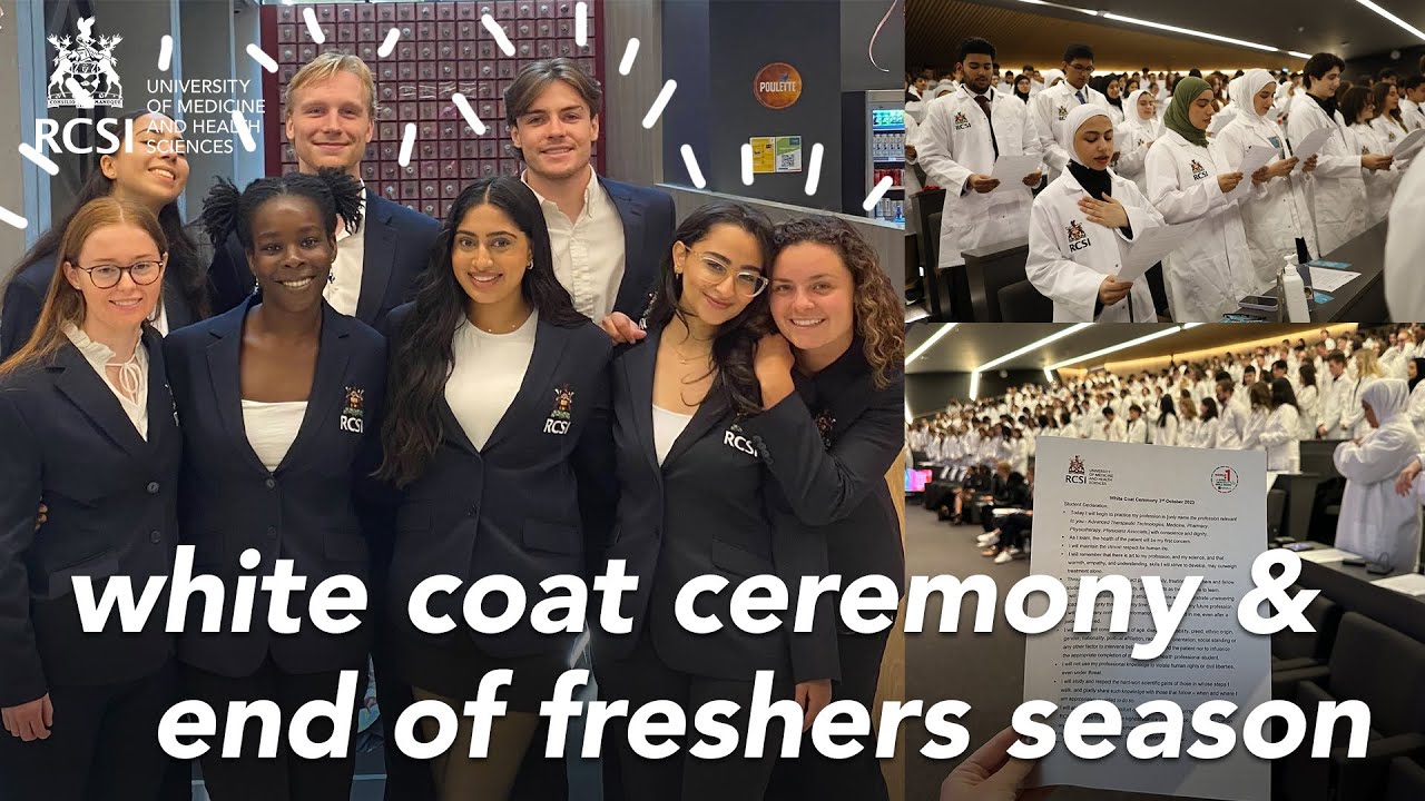 WHITE COAT CEREMONY VLOG: final week of freshers & emerald park 🥼☘️
