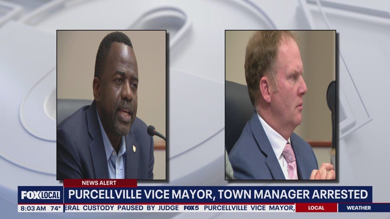 Purcellville vice mayor, town manager out on bail