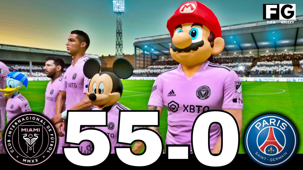 FIFA 24 | SUPER MARIO, RONALDO, MICKEY MOUSE, MESSI ALLSTARS E PERSONAGENS ANIMADOS JOGANDO JUNTOS