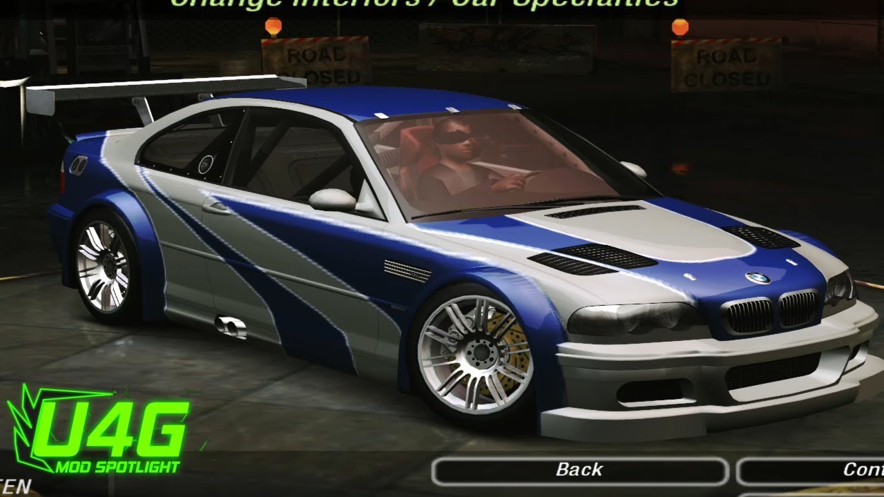 BMW M3 GTR Most Wanted Need For Speed Underground 2 Mod Spotlight U4G
