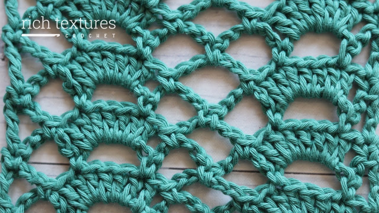 Fan Trellis Stitch | How to Crochet