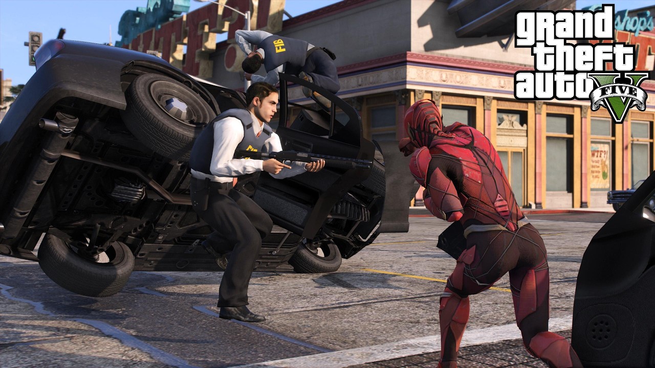Playing GTA 5 As The FLASH! (Superhero Mod)