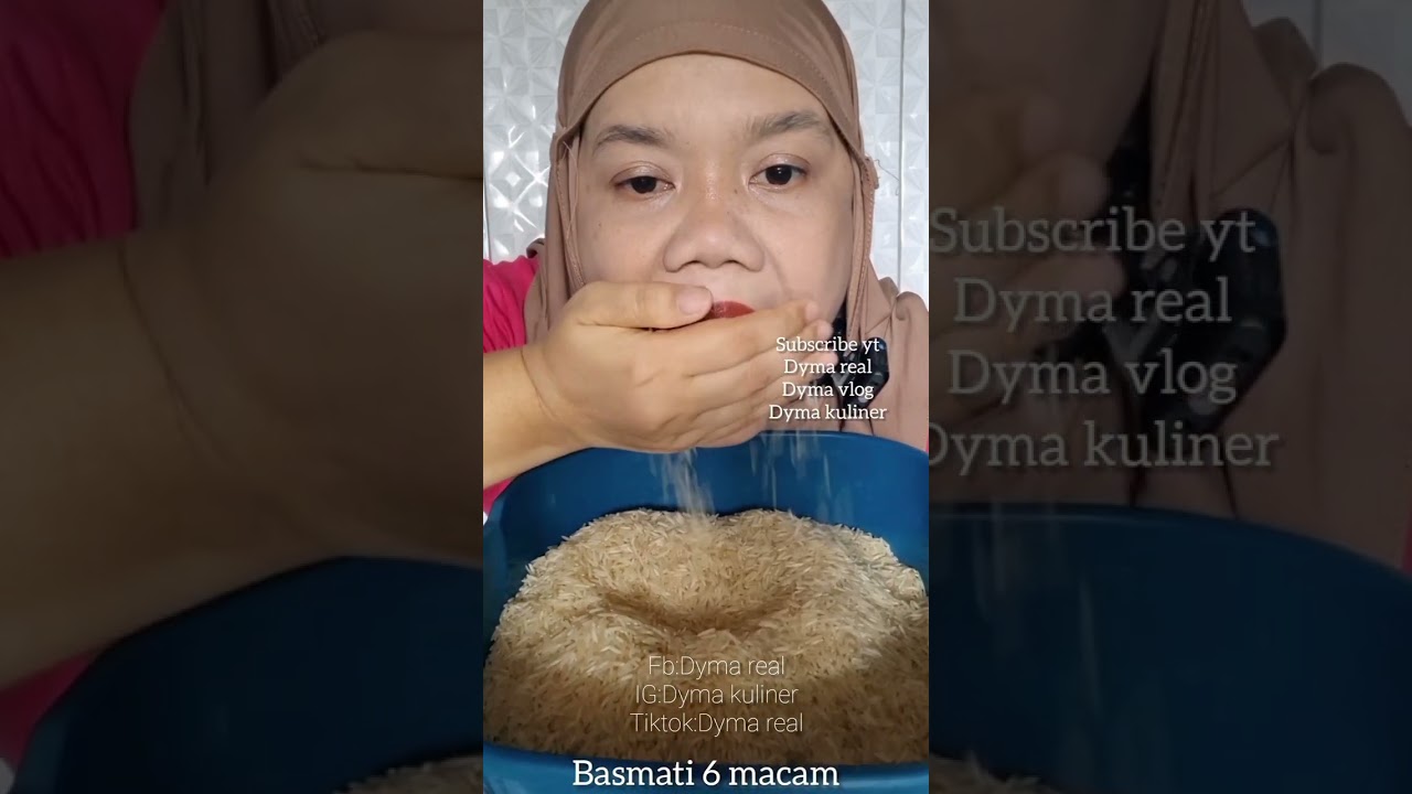 DYMA KULINER 💕24 Vidio Shorts💕 makan beras mentah💕#asmr #mukbang #shorts #asmrsounds @Dymareal 