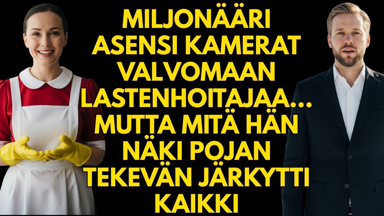 MILJONÄÄRI ASENSI KAMERAT VALVOMAAN LASTENHOITAJAA…MUTTA MITÄ HÄN NÄKI POJAN TEKEVÄN JÄRKYTTI KAIKKI