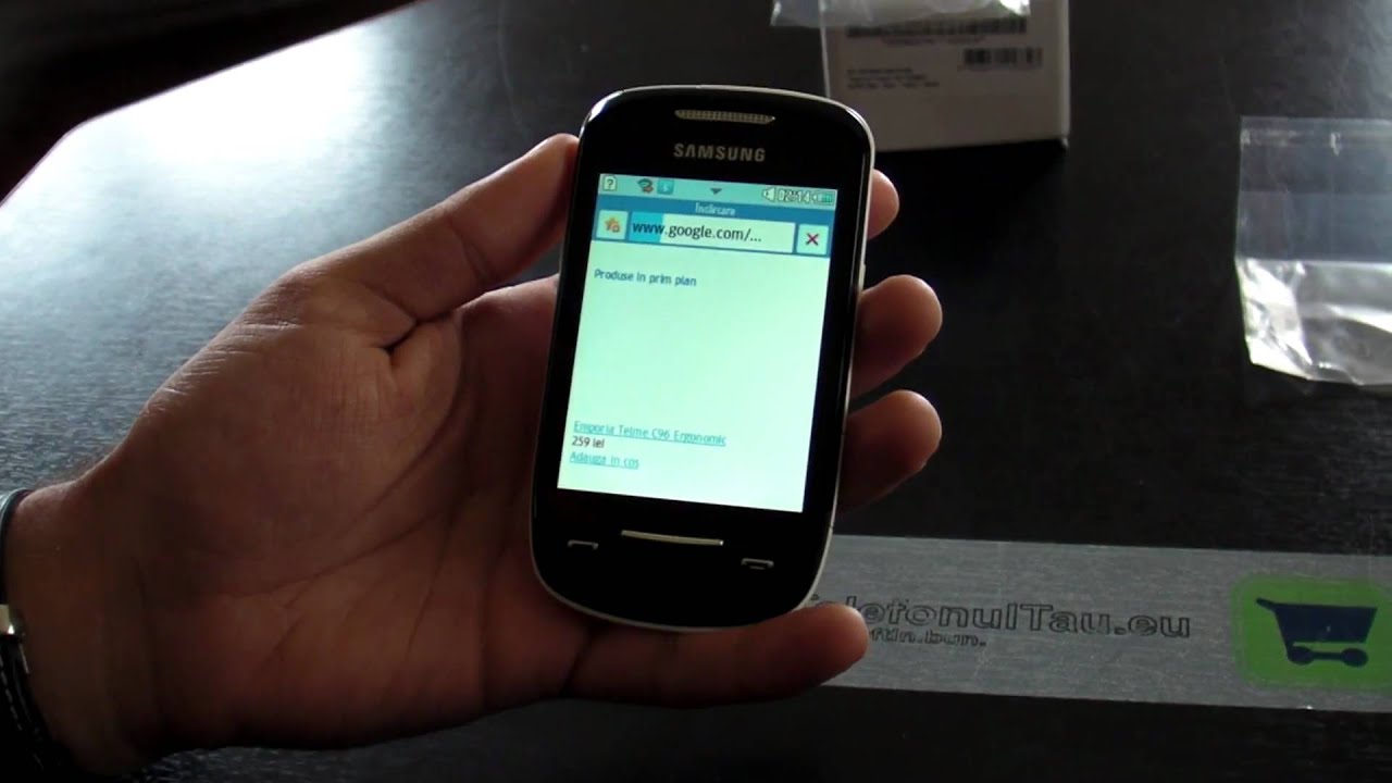 Samsung S3850 Corby II review HD ( in Romana ) - www.TelefonulTau.eu -