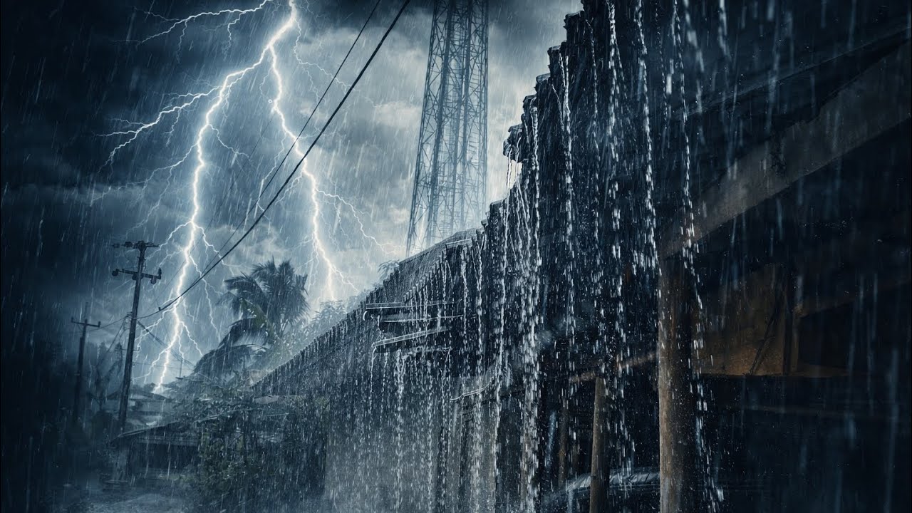 RAIN AND THUNDER 1 HOUR | Rain & Thunder Sounds for falling asleep 💤 Calm Sleep & Deep Night Magic