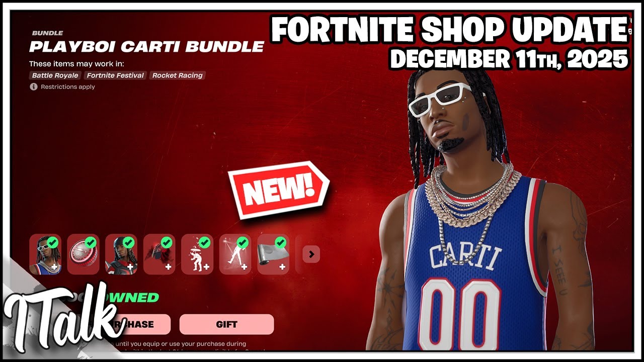 *НОВЫЕ* СКИНЫ PLAYBOI CARTI И ЭТОТ МАГАЗИН ПРОСТО СУМАСШЕДШИЙ! Магазин Fortnite [11 декабря 2025 г.]