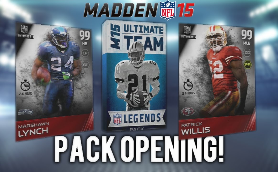 Madden 15 Ultimate Team - Legends Packs Searching For BOSS Marshawn Lynch & Patrick Willis!