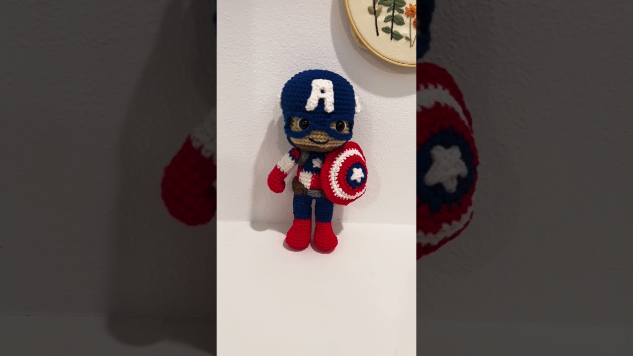 Crochet captain America