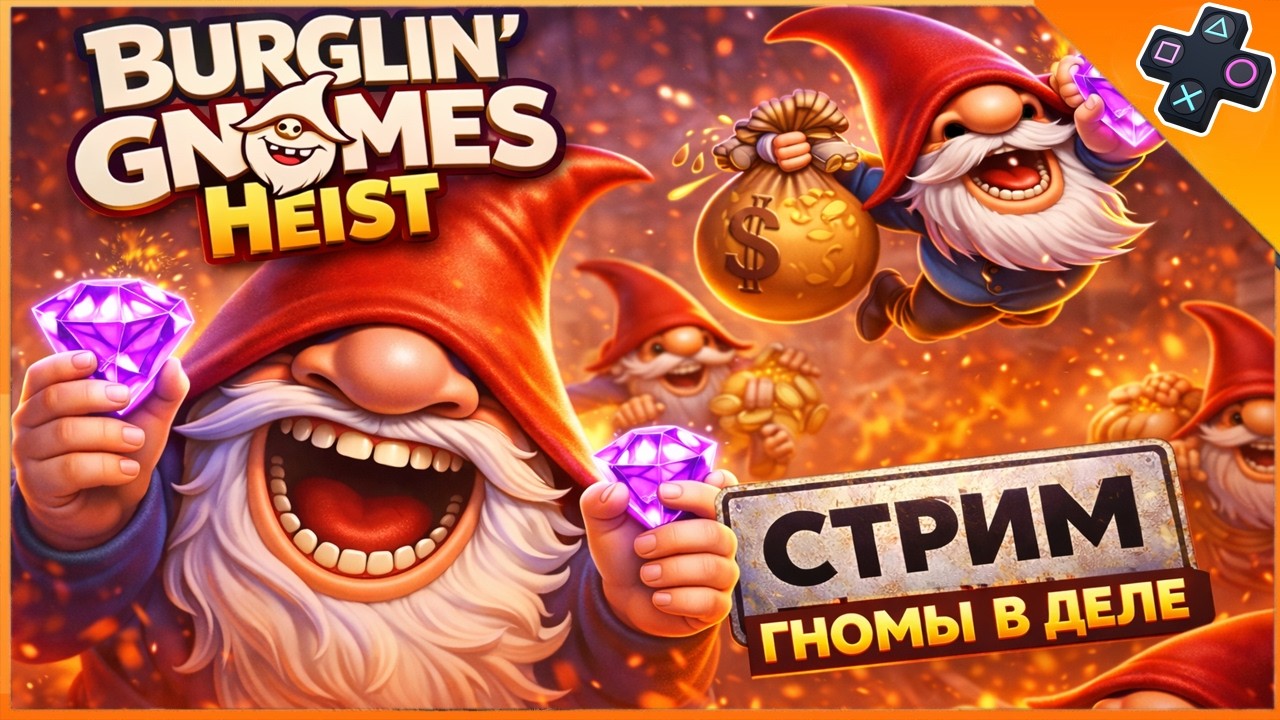 Burglin' Gnomes Heist — СТРИМ | ГНОМЫ УСТРОИЛИ ОГРАБЛЕНИЕ