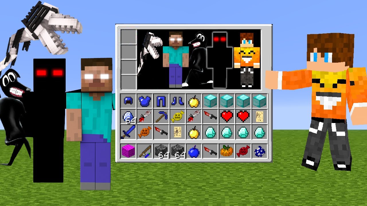 Minecraft, ale MAM WSPÓLNY EKWIPUNEK z HEROBRINE, LONG HORSE, NULL, CARTOON DOG!