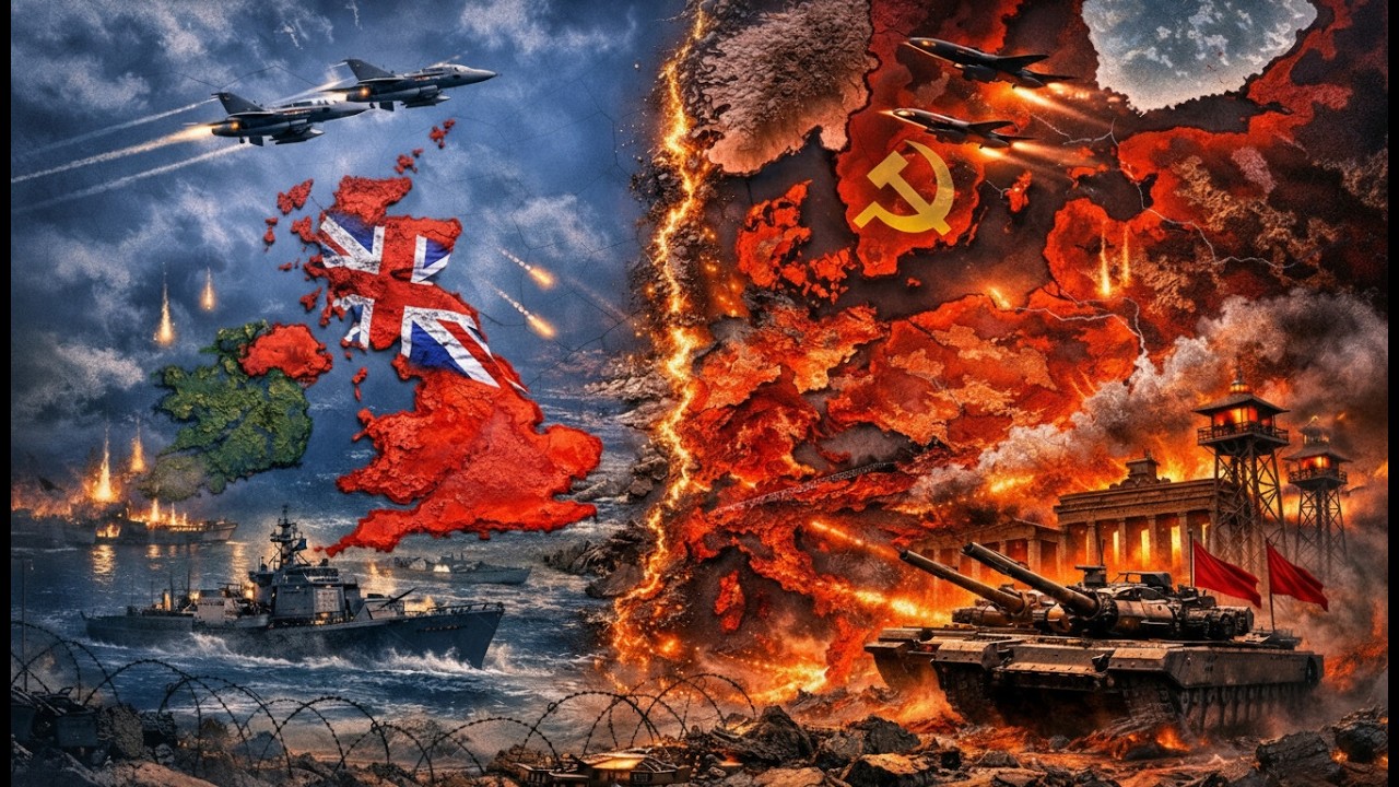 بث مباشر: بريطانيا تواجه أوروبا الحمراء | حرب شاملة ضد الاتحاد السوفيتي في HOI4 Mod