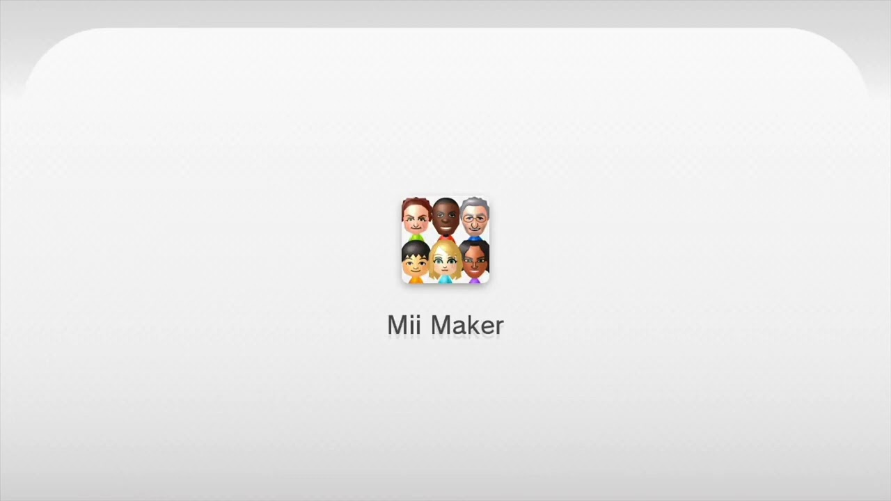Main Menu for Mii Maker for Wii U - (slowed + reverb)