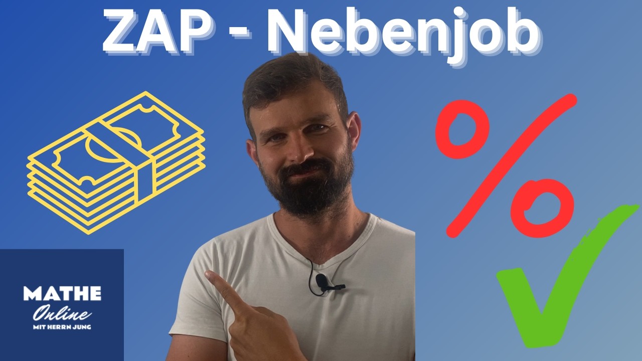 ZAP Mathe: Nebenjob-Prozentaufgabe einfach erklärt! 💶📊