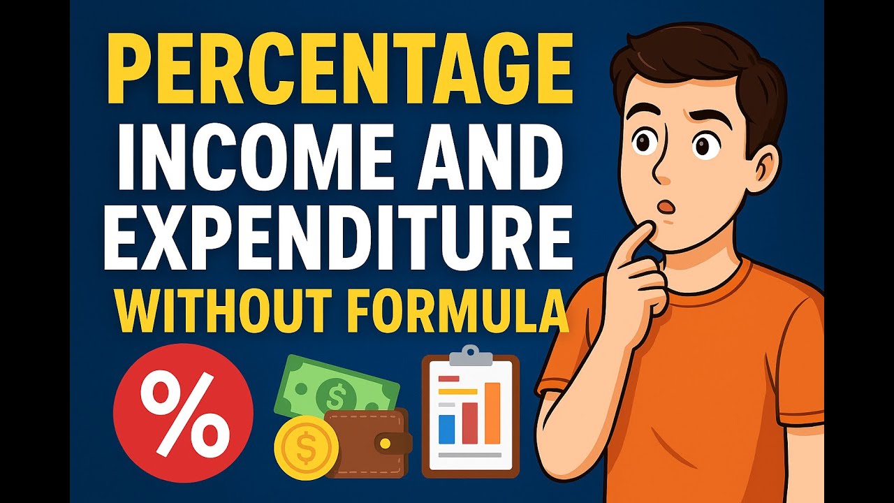 Percentage Made Easy | Income & Expenditure Without Formula | आसान तरीका सीखें