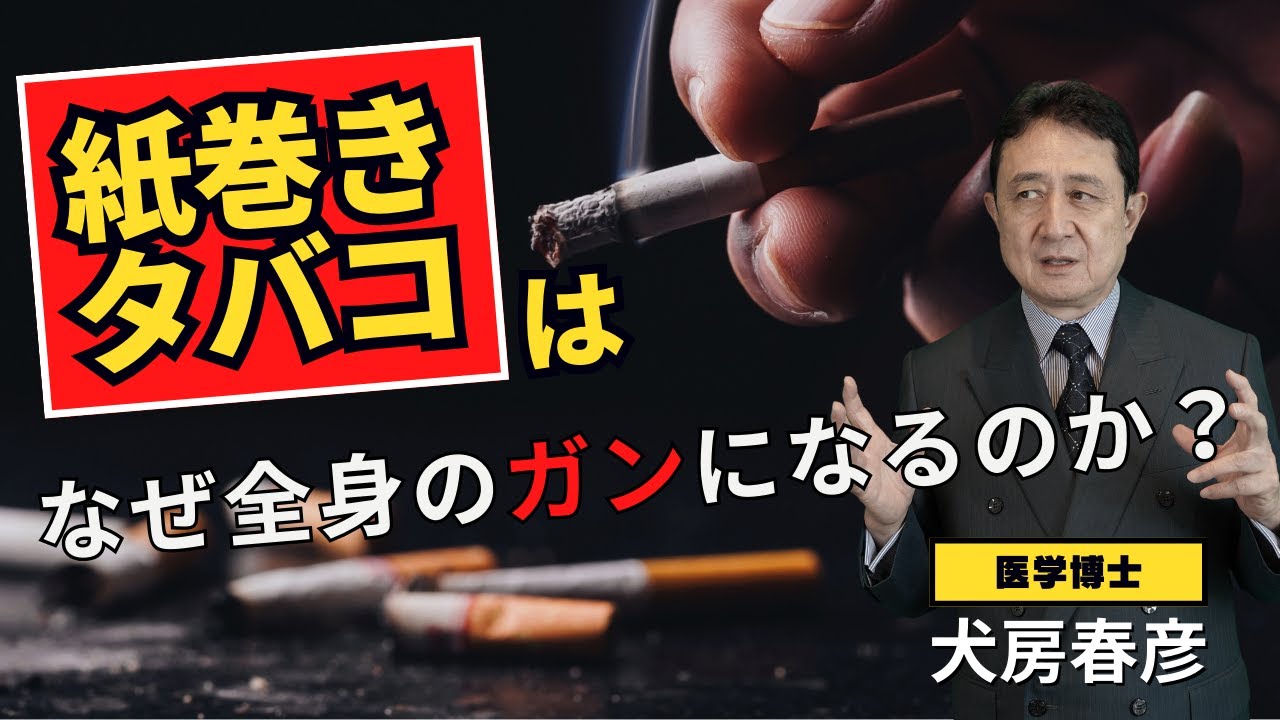 紙巻きタバコは何故全身のがんリスクがあがるのか？電子タバコは害がないは本当か？／犬房春彦（ルイ・パストゥール医学研究センター／医師・医学博士）