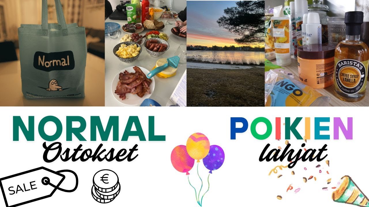 NORMAL OSTOKSET / POIKIEN SYNTTÄRILAHJAT / PIENTÄ MUUTOSTA KOTIIN