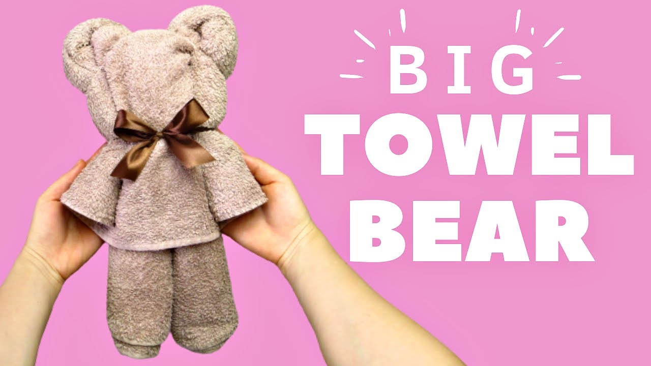 DIY Towel Teddy Bear/ DIY Toys /Towel Toy/ Towel Folding