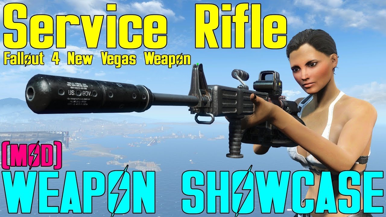 Fallout 4: Weapon Showcases: Service Rifle (Fallout 4 New Vegas Weapon Mod)