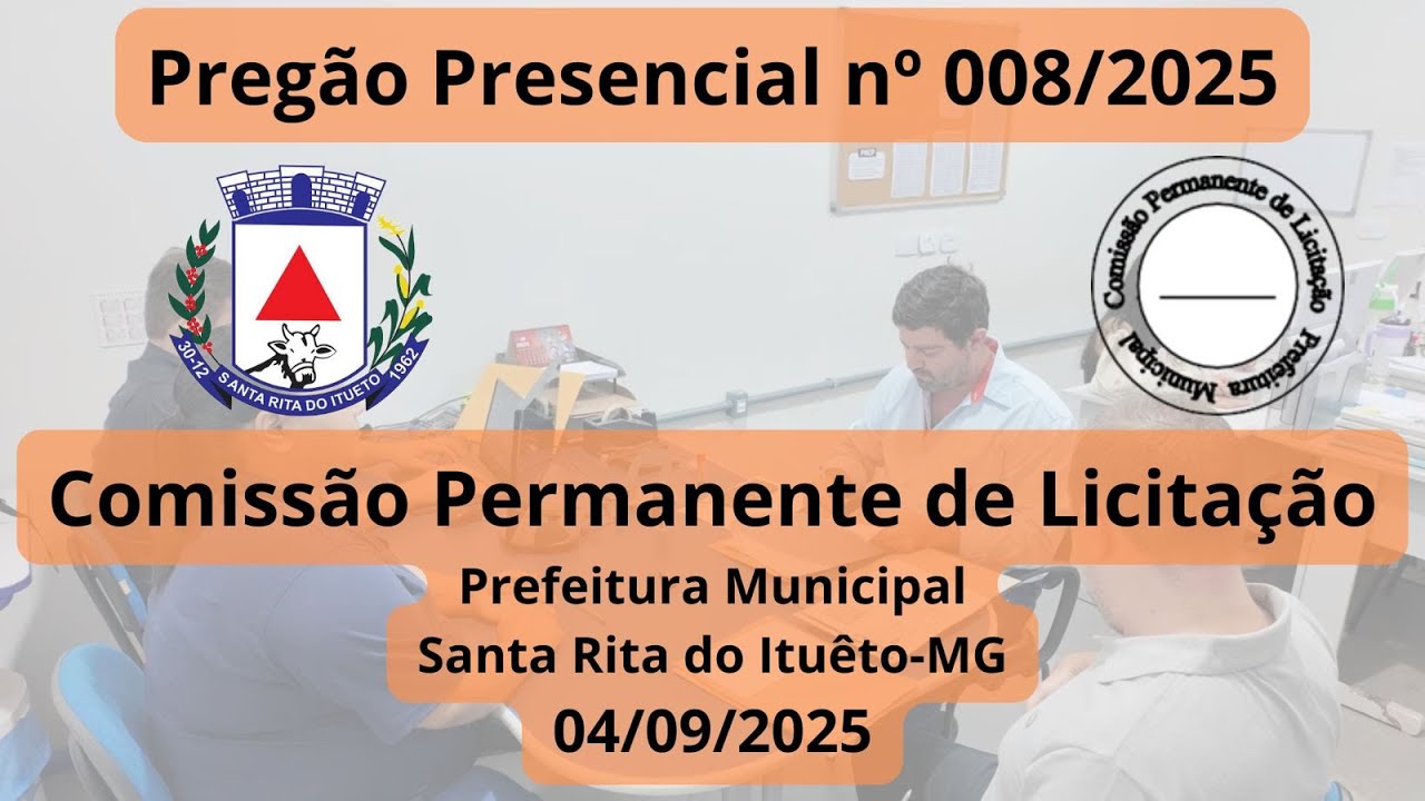 Pregão presencial nº. 008/2025 (Parte 1).