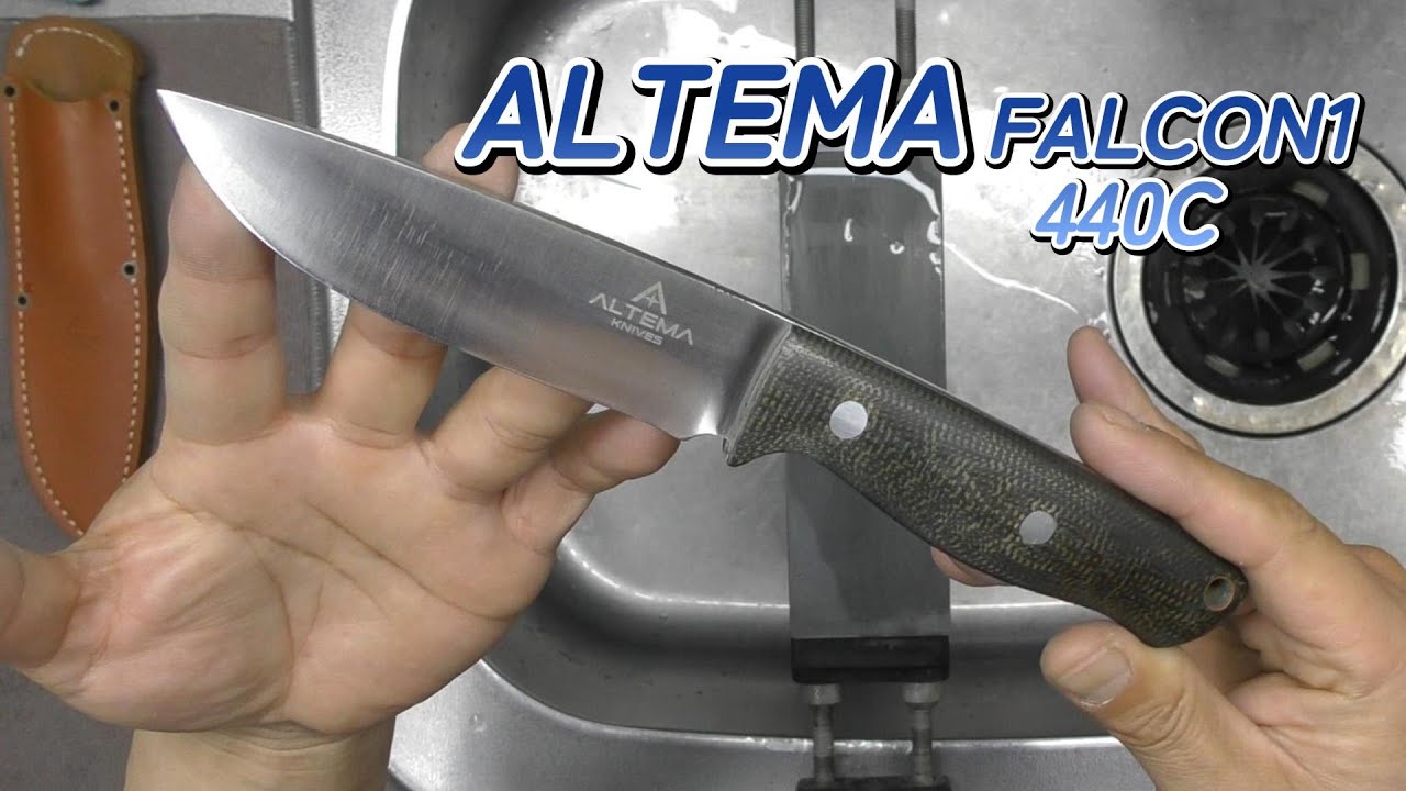【ハマグリ刃 ナイフ研ぐ】ALTEMA コンベックス フルタング ブッシュクラフトナイフ knife sharpening