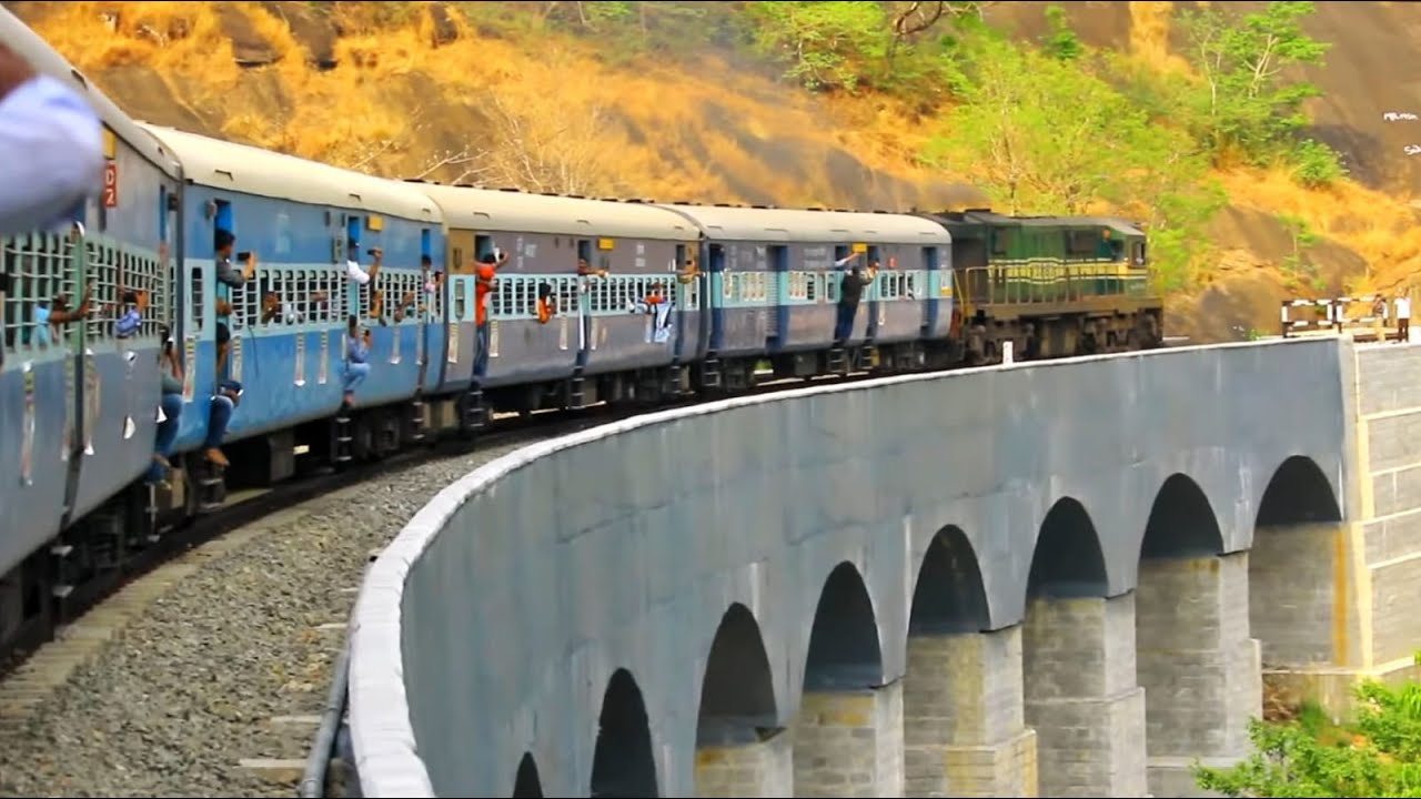 KOLLAM to SENGOTTAI via PUNALUR | Complete Journey on The First Broad Gauge Train in Tenmala Hills