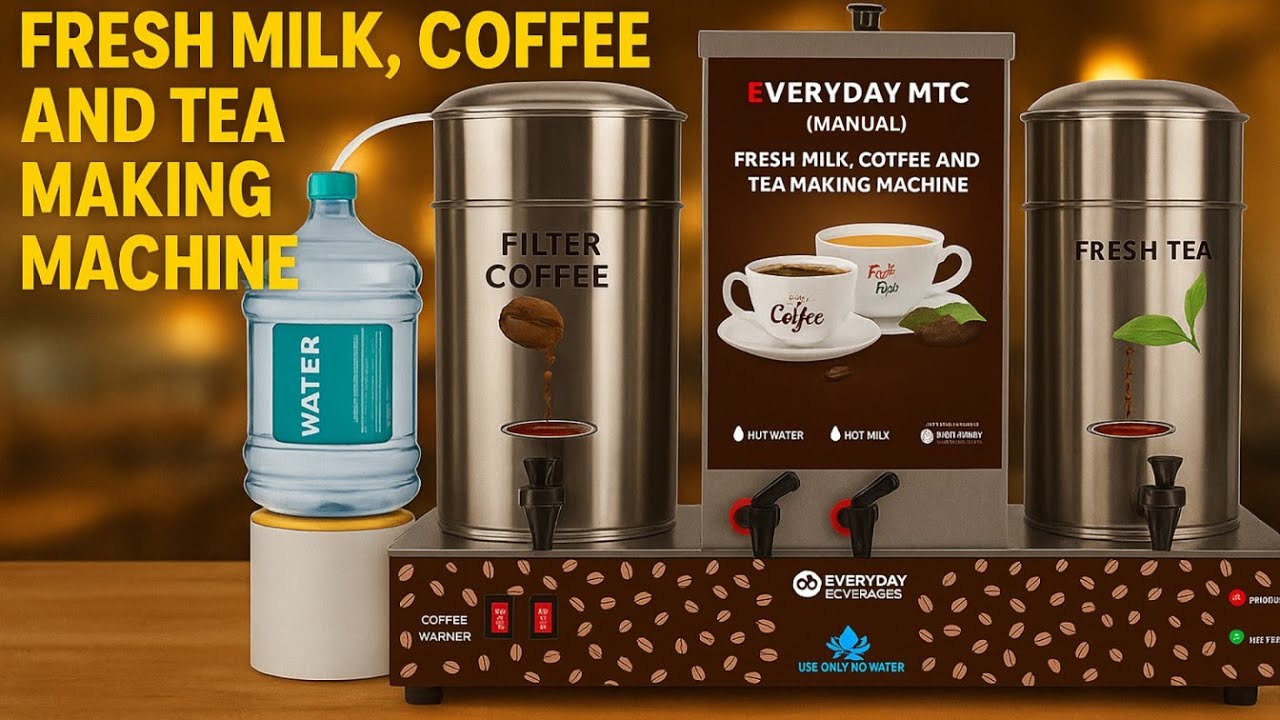 Fresh Milk, Tea and Coffee Vending Machine - Everyday MTC (Manual)