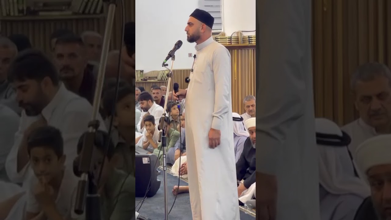 مقداد العكيدي...أذان العشاء جامع السامرائي حي الجهاد