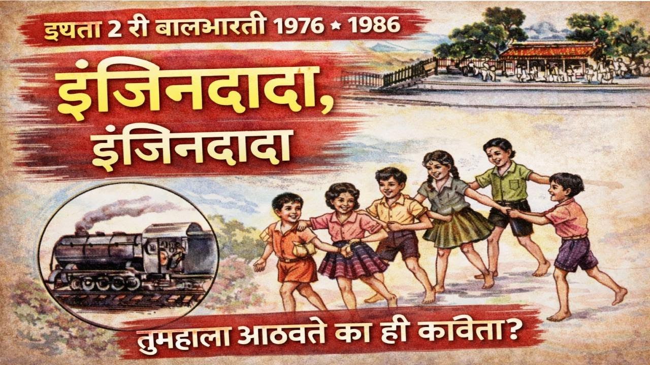 इयत्ता २ री बालभारती (१९७६ ते १९८६) इंजिनदादा, इंजिनदादा… कविता