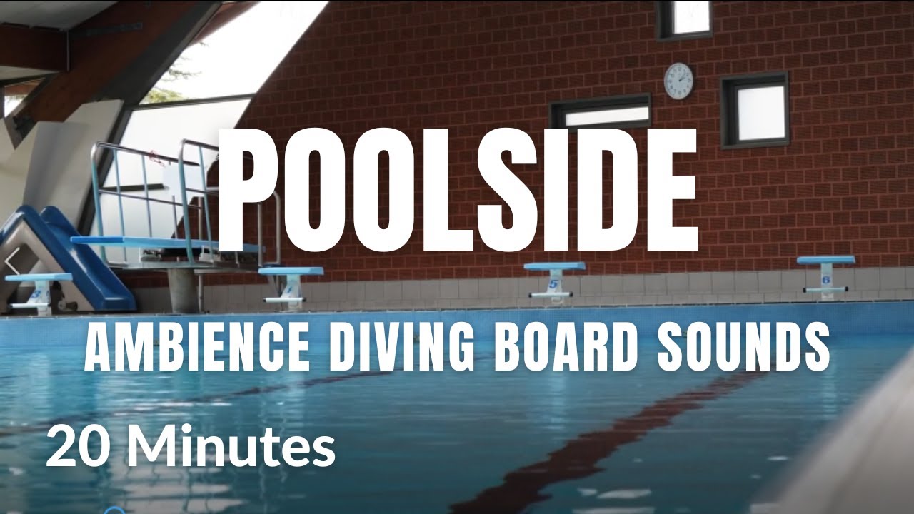 PUBLIC SWIMMING POOL - DIVING BOARD - AMBIENCE SOUNDS - CHILDREN PLAYING - 20 MINUTE LOOP