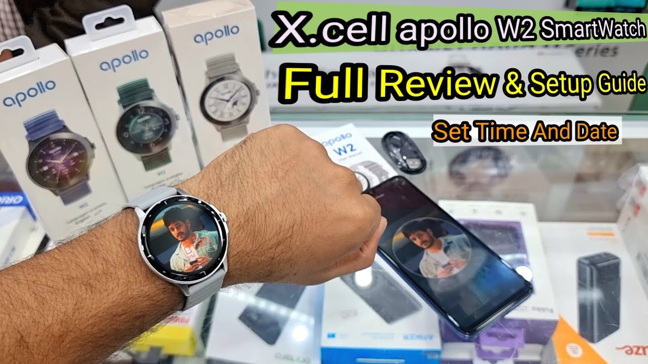 X.cell apollo W2 SmartWatch Unboxing | Features | Connection Guide | Add Custom Wallpaper