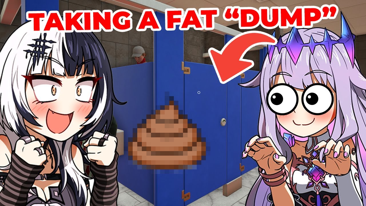 Biboo And Shiori Are Really Excited To See Customers Taking A BIG FAT DUMP [ Hololive EN ]