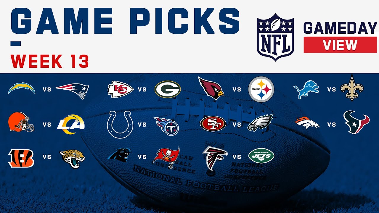 NFL Week 13 Game Picks