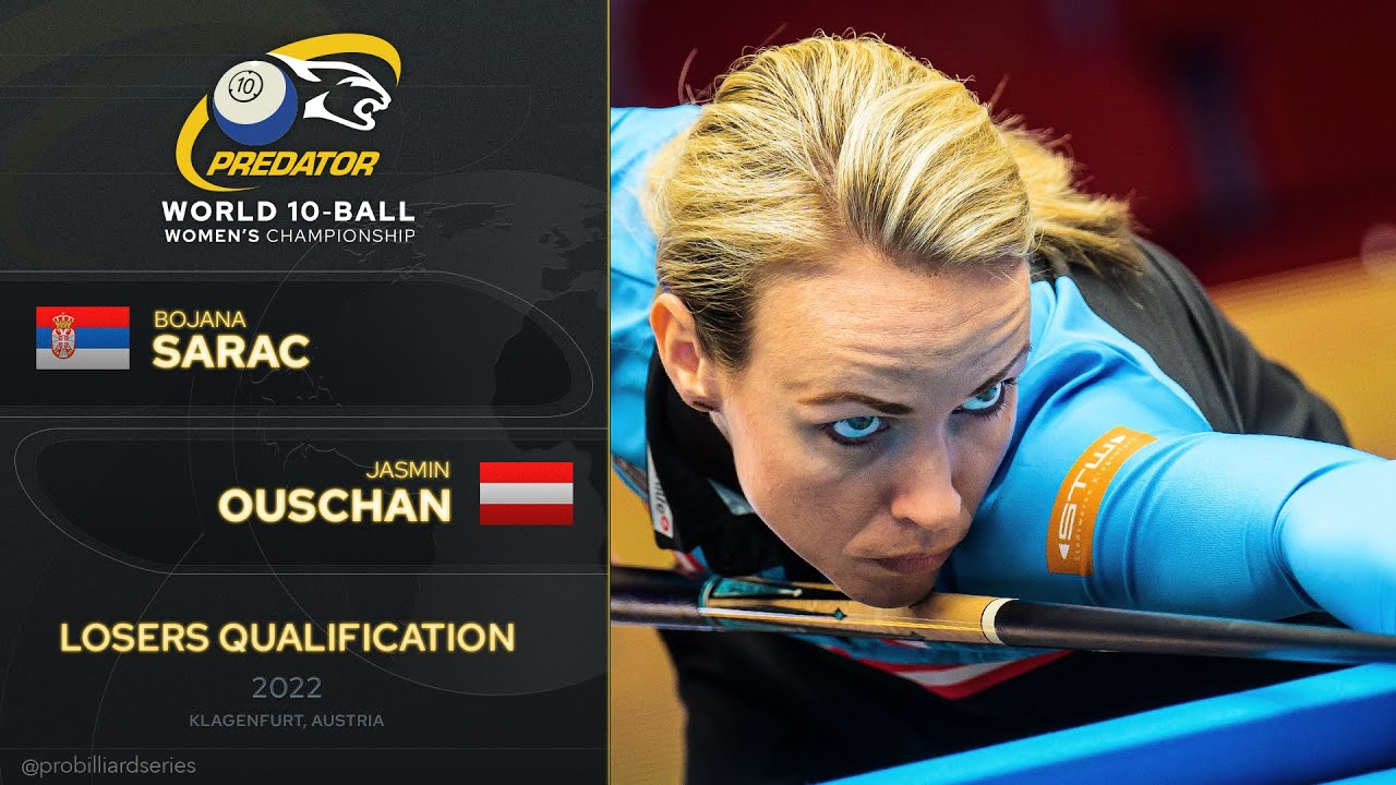 Bojana Sarac vs. Jasmin Ouschan ▸ Predator World Women’s 10-Ball Championship