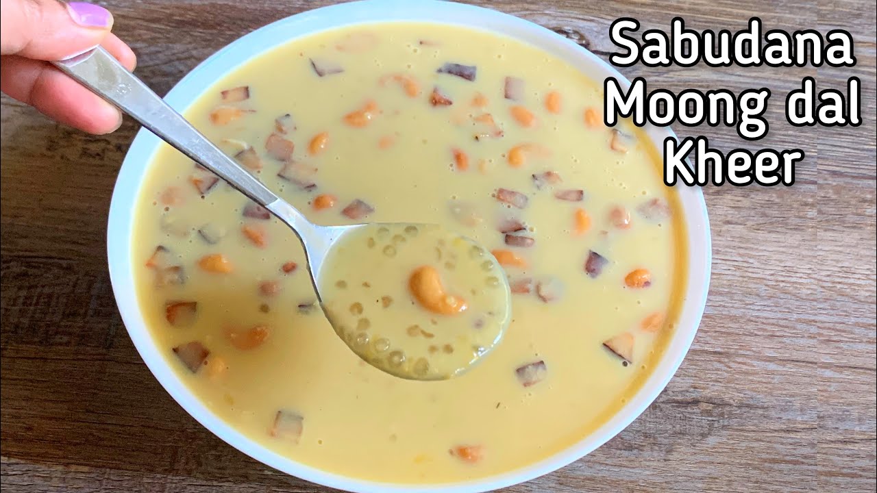 Sabudana moong dal kheer with jaggery | Moong dal kheer | Saggubiyyam payasam | easy payasam recipe