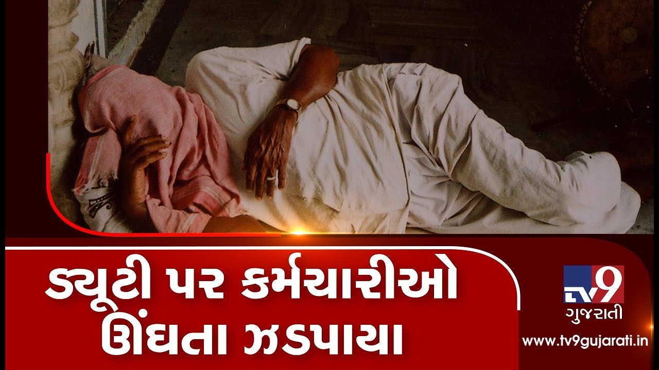 Panchmahal: Substation employees seen napping on duty, video goes viral | Tv9GujaratiNews