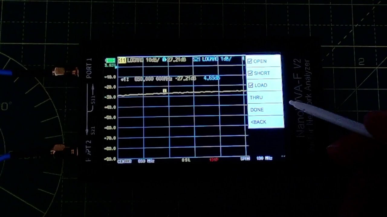 Calibration of Nano VNA
