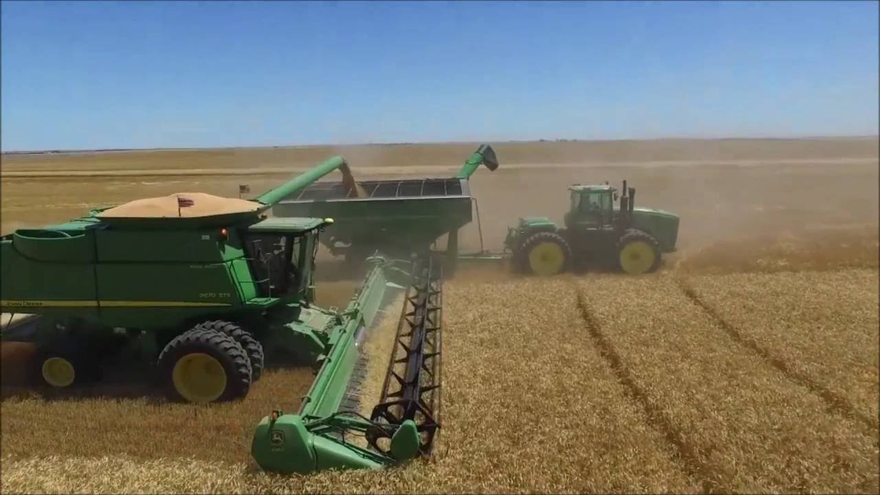 Kepler Farms Wheat Harvest 2016 - DJI Phantom 3